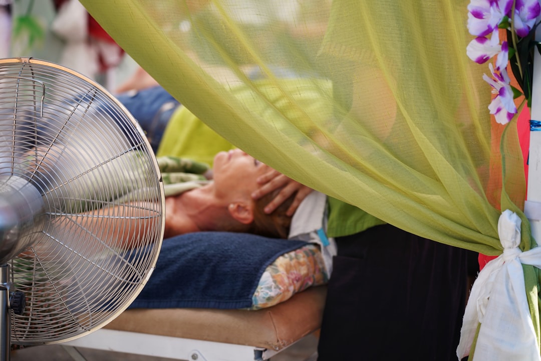 People resting inside an Atlanta cooling center during extreme heat