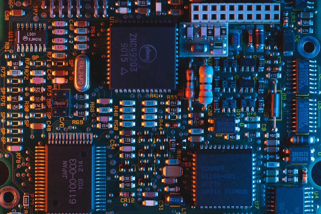 Close-up of an AI accelerator chip mounted on a circuit board, symbolizing Nvidia's investment in artificial intelligence startups.