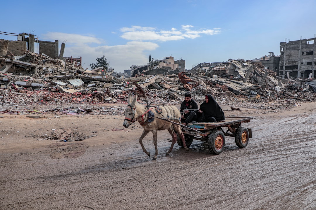 Palestinians in Gaza waiting for humanitarian aid amid worsening shortages of food and supplies